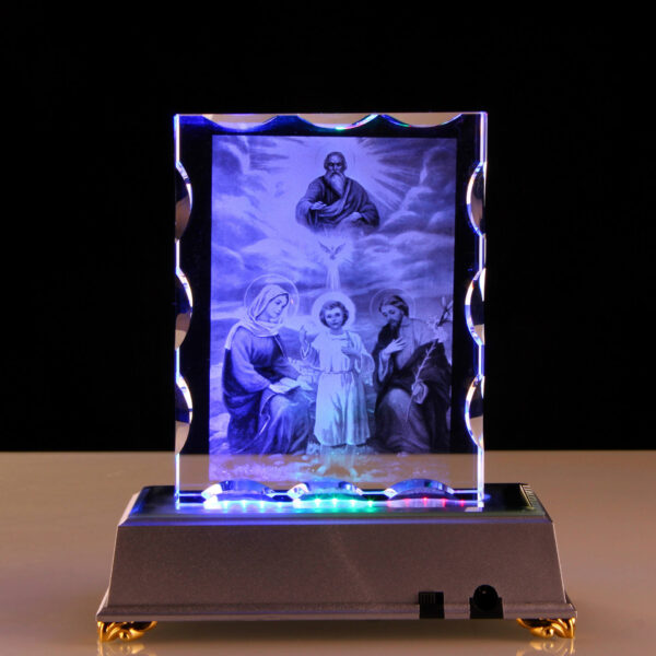 Ha9e2e9cdc96d46dba236ec492eeb80dbg KOMI Crystal Religious Jesus Christ Christ Gift Church Souvenir with LED Light Base