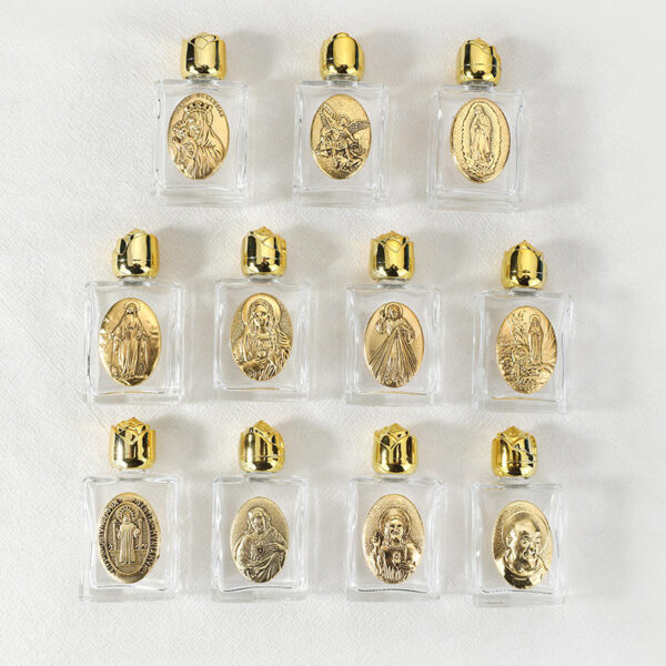 KOMI New Design Hot Selling Rosary Crystal Glass Alloy Water Bottle Container Ornaments