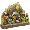 KOMI New Manger Castle Church Festival Decoration Resin Craft Decoration
