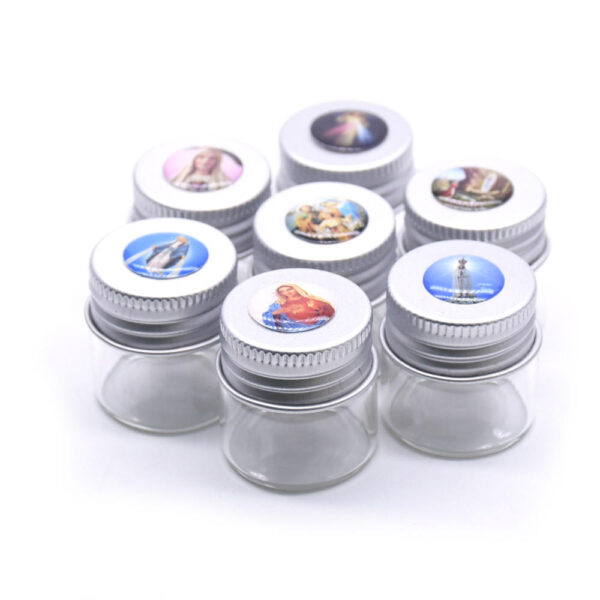 Hb98cecabd95247d4b5a462ad1cc574b5x KOMI Baptism Rosary Holy Glass Bottle Mini Rosary Bracelet Necklace Bottles Empty Jewelry Gift for Gifts Packing(No Rosary)