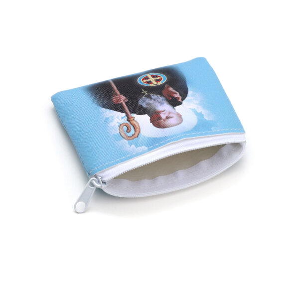 Religious Rose Bag Packaging Rosary Jewelry Cloth Bag Double-sided Printing Pattern Packaging Gift Bag Wholesale