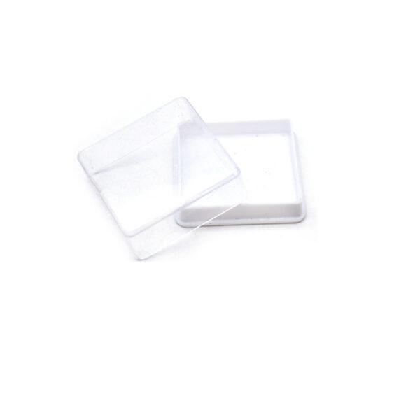 Hc4fd22322d954076aacb3b77cd1b5720O KOMI White Plastic Box Cross Rosary Box for Jewelry Packing Small and Cute Square Jewelry Box for Trinket Gifts Storage Case