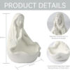 KOMI Dainty Resin Virgin Mary Statue Home Decoration for Bookshelf Candy Tray Table Key Bowl Storage Box Party Art Crafts Gifts