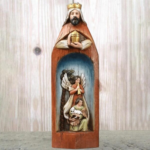Hdb4706e6e97e4ac7ad28918ca22fed126 KOMI Religious Church Madonna Portrait Series Three Wise Men Birth Set Resin Handicraft Decoration