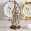 KOMI New Statue of Our Lady of Fatima Resin Craft Religious Decoration Tabletop Room Interior Decoration