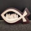 KOMI Fish the Last Supper Dinner Decoration Exquisite Resin Home Table Religious Dinner Decoration
