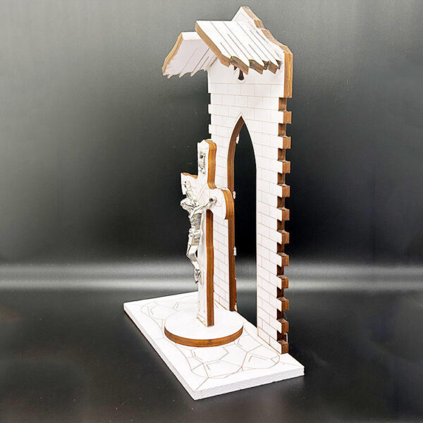 KOMI New Design Led Elaborately Carved Empty Cross Ornaments