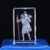 Creative 3D Crystal Carving Jesus Cross Transparent Crystal Crafts Home Crystal Ornaments 5*5*8cm Factory Wholesale