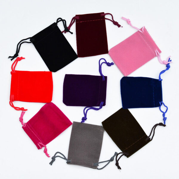 He744dfebcd9b42f0b89b0bf463a26ddeD Komi Multicolor Drawstring Flannel Bag Ring Necklace Storage Bag Jewelry Bag Spot Wholesale