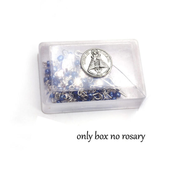 He750d8880f4a45899e1737de4720902cu KOMI VIRGEN DE COVADONGA Rosary Box Plastic Empty Gift Box with Metal Portrait for Prayer Confirmation Souvenirs Gifts Boxes