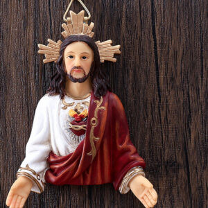 KOMI Resin Gift Sacred Heart of Jesus Refrigerator Sticker Christmas Decorative Pendant Resin Crafts