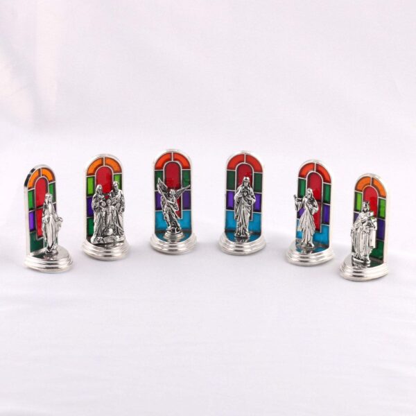 Hf50517cdb56f444bbaf62884ffcce1a7n KOMI Hot Selling Religious Holy Son Virgin Angel Metal Crafts Display Table Cross Ornaments Decoration