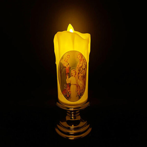 KOMI LED Electronic Wax Night Light 18.5X7cm Flameless Candles Lights by Switch Button Control Led Battery Light Plastic Crafts