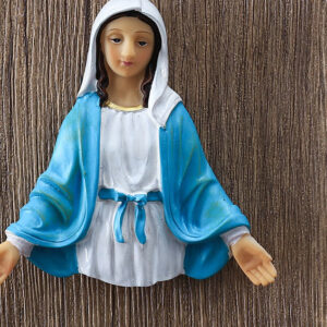 KOMI 8CM Stall Figure Religious Virgin Mary Refrigerator Sticker Hanging Christmas Gift Gift Resin Crafts