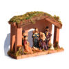 KOMI New Nativity Manger with Christmas Decorations Manger House Characters Holiday Home Decoration