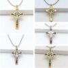 a252bb20ac36ac5b8a3f86b26e8d1641_Hdb2ce2ba67a44cddaea169f14e8f19ff7_avif=close&webp=close Dreamwork Colorful Religious Crucifix Cross Pendant Necklace Jewelry Set St.Benedict Medal Jesus Cross Jewelry Accessories Gift