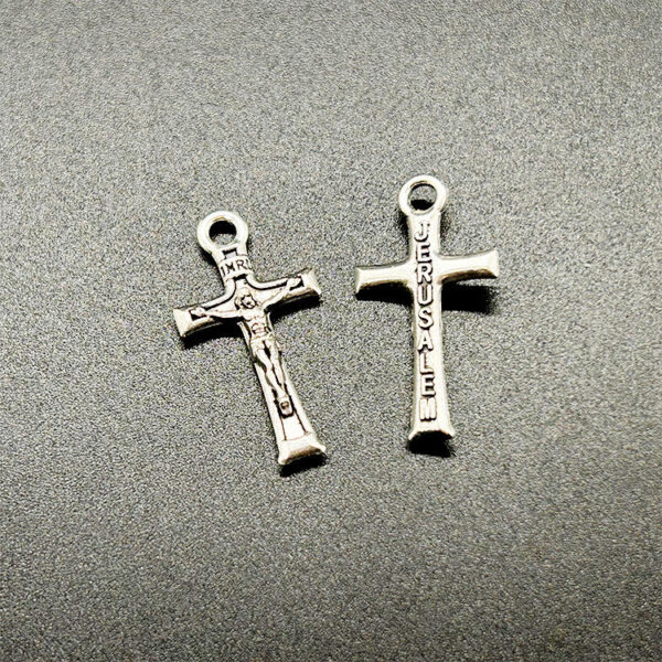 KOMI Anti Silver Zinc Alloy Jerusalem Jesus Cross Pendant for Jewelry Necklace Bracelet Accessories