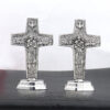 KOMI Home Decorations Collection Vintage Gold/Silver Metal Cross Table Ornaments for Souvenirs Business Birthday Craft Gift