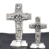 KOMI Home Decorations Collection Vintage Gold/Silver Metal Cross Table Ornaments for Souvenirs Business Birthday Craft Gift