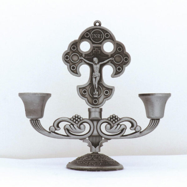Wholesale European and American Metal Candle Holders Ornaments Home Desktop Metal Religious Cross Craft Ornaments