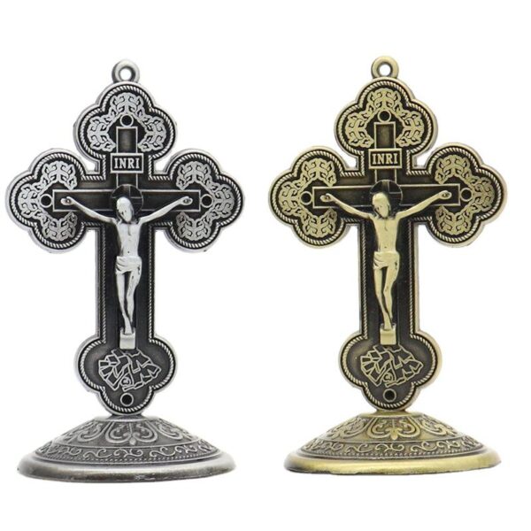 a8ae3c820810ddecdc88680561e61461_H53c27eba870a4dd1bdd04a6c22cda5c41_avif=close&webp=close Metal Cross Crucifix Catholic Christian Bitter Catholic Jesus Eastern Orthodox Church Apostle Home Car Retro Religious Ornament