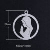 ad6b7fa4dcd252c5e530cce3eccecf1b_Hcf7a18a2b9d9479e8866f4e28f07c271Z_avif=close&webp=close 2024 Titanium Steel Necklace Pendant Simple Cut Religious Virgin Mary Pendant Stainless Steel DIY Accessories