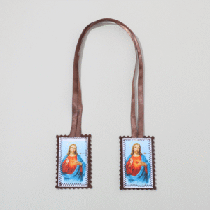 ae4921555579dde16eccabf4a08b77e8_H8bdce2b35e6c498a835c76167c52b6fbf_avif=close&webp=close Customized Handmade Fabric Scapula Religious Saint Figure Pattern Brown Rope Double Pendant Scapula Medallion Jewelry