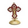 Dreamwork Wall Table Gold Metal Cross Crucifix Standing Jesus Cross Decoration for Home Office Church Christian Crafts Gifts