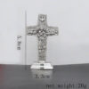 KOMI Home Decorations Collection Vintage Gold/Silver Metal Cross Table Ornaments for Souvenirs Business Birthday Craft Gift