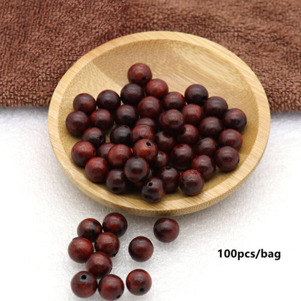 b8401934e664cde861cc378f1c3bafbb_H0db88f97552b48738b8da69434a3b30b6_avif=close&webp=close KOMI 100pcs Pack 6mm Round Rose Wood Beads Natural Wooden Beads Loose Wood Spacer Bead for Religious Rosary Jewelry Fashion Part