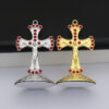 Hot Sale Colored Diamonds Office Home Religious Metal Handicraft Jewelry Ornaments Creative Car Small Ornaments