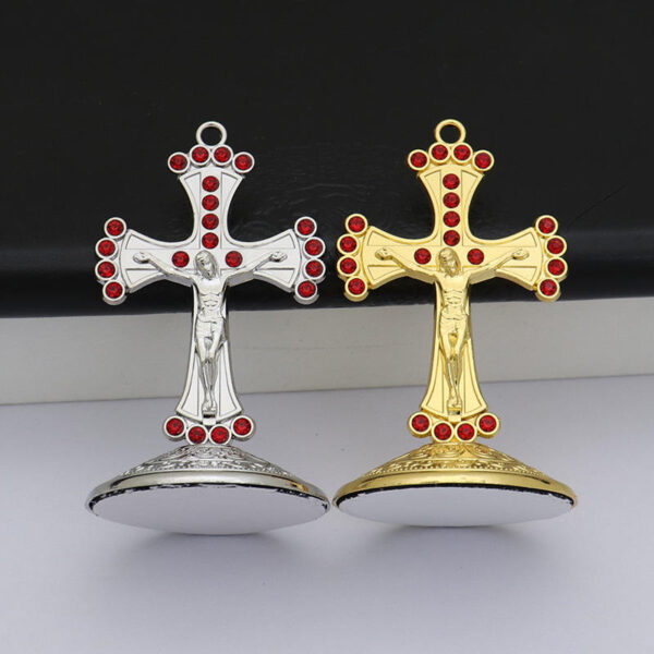 Hot Sale Colored Diamonds Office Home Religious Metal Handicraft Jewelry Ornaments Creative Car Small Ornaments