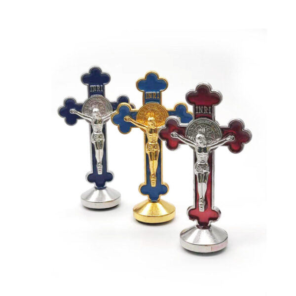 2024 Hot Selling Religious Car Home Set Table Drip Oil Cross Decoration Office Home Accessories Wholesale
