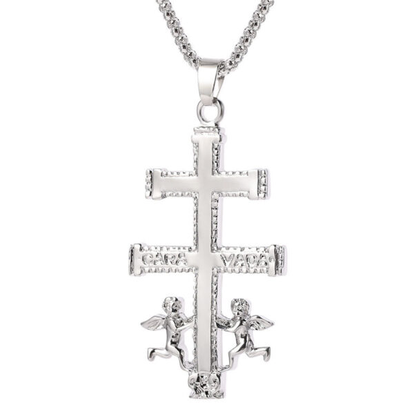 c093650051ff227e222d4865afeae4a7_Ha634657d357049868f6ff6d9eafe5c231_avif=close&webp=close KOMI Cross Angel Necklace CARA VACA Cupid Cross Necklace Pendant Fashion Jewelry for Men and Women