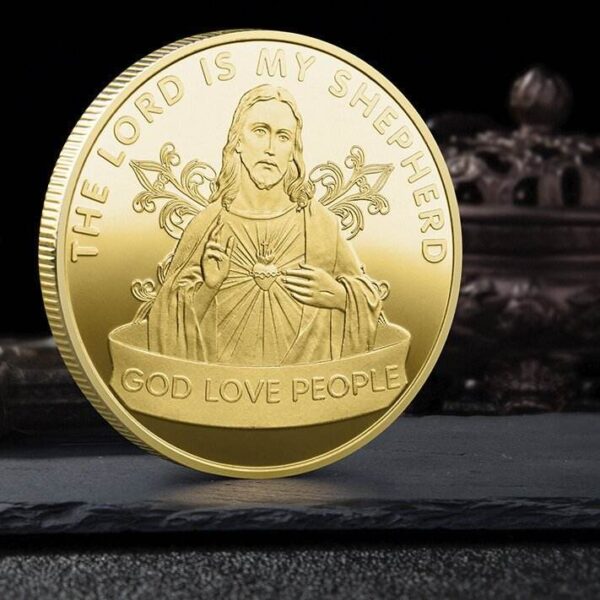 KOMI 2024 New Jesus Commemorative Coin Three-dimensional Relief Metal Commemorative Medallion