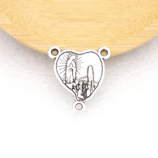 Religious Jewelry Pendant Medal Alloy Triangle Accessories Catholic Charm Religious Prayer Beads DIY Manual Connector