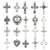c77053a63671bdad4a3fd807b10feb9e_H305ea8ab3f2849149ea0c14c87a1a0eaC_avif=close&webp=close KOMI Silver Gold Plated Mixed Crosses Charms Pendants Jewelry Findings for DIY Keychain Bracelet Necklace Accessories