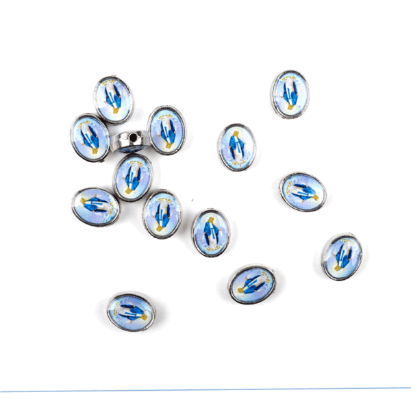 Rose Pendant Medallion Accessories Jesus Wooden Triangle Accessories Catholic Charm Religious Prayer Rosary DIY Manual Connector