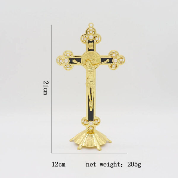 c90c643a0ee93993c4c8d0f26cbf9c43_H45cbab44131d4928823f52c233c738c5L_avif=close&webp=close KOMI Religious Home Office Decorations Gold Metal Artical Pearl Inlaid Cross Colored Enamel Crucifix for Table Wall Ornaments