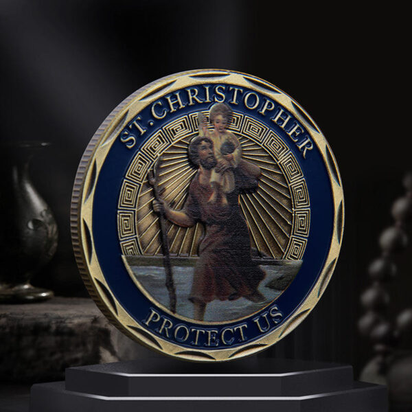 Komi 2024 New Religious Metal Commemorative Coin 3D Color Printing and Lacquered Commemorative Medallion