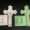 18cm Electronic LED Cross Jesus Christ Night Light Christian Catholic Holy Object Home Decoration