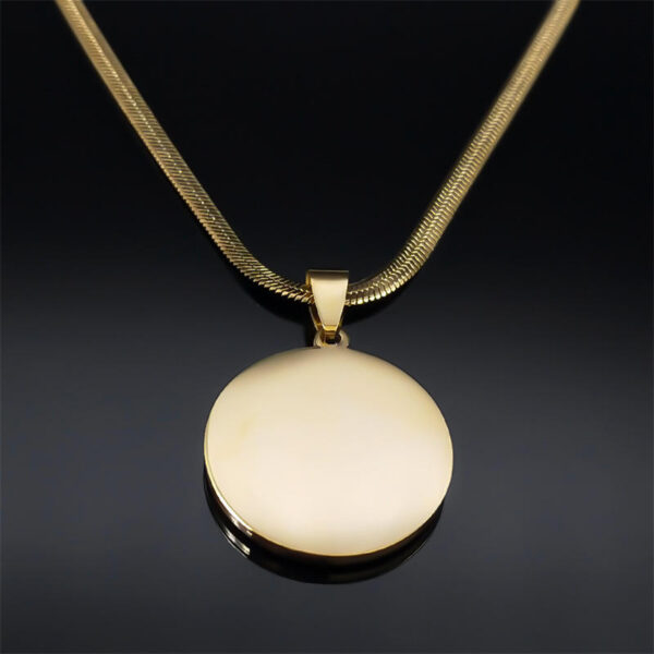 cdc1b29a8bdd864ff52e431793aa310d_Hd2642e0e763442899ba2664039d7bcd95_avif=close&webp=close KOMI Stainless Steel Saint Benedict Medal Pendant Cross Border New Round Coin Necklace with Diamonds