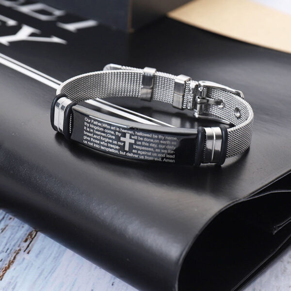 d37af74261b4d7ab18c5e786e65d28d9_H32c784e8a67d4e53821103e8c91a7964b_avif=close&webp=close Stainless Steel Couple Bracelet DIY Jewelry Titanium Steel Adjustable Wide Pendant Bracelet