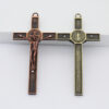 Wholesale Simple Alloy Church Religious Catholic Jewelry Cross Jesus Christ Cross Large Pendant