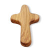 Olive Wood Hand-held Cross Religious Ornament Carving Wooden Church Cross Easter Supplies Ornament