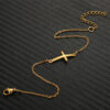 Fashion Delicate Hot Sale Simple Stainless Steel Cross Bracelet Women's Small Bracelet Jesus Easter Gift