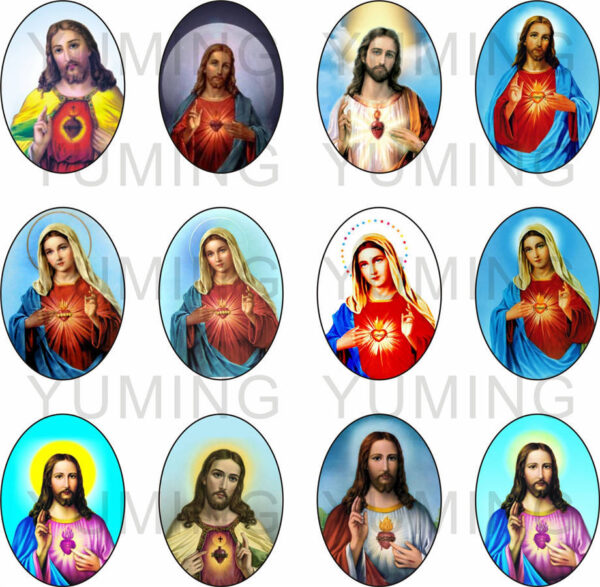 da479b4721a6f26c79e14a439753207f_Ha26a36d3b5f449e2babc7abec585907ey_avif=close&webp=close Oval Time Gemstone Catholic Christian Jesus Virgin Religious Pattern Glass Patch Diy Jewelry Accessories