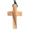 Olive Wood Hand-held Cross Religious Ornament Carving Wooden Church Cross Easter Supplies Ornament