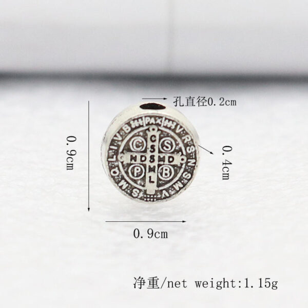 Religious Jewelry Pendant Medal Alloy Triangle Accessories Catholic Charm Religious Prayer Beads DIY Manual Connector
