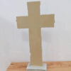 KOMI Unique 12 Inches Wall and Table Resin Cross Sculpture Crafts for Garden Church Home Decoration Lord Prayer Statue Gift